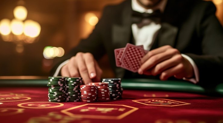 Pemain bertaruh di taruhan olahraga sepak bola dengan smartphone hadir di bintang777